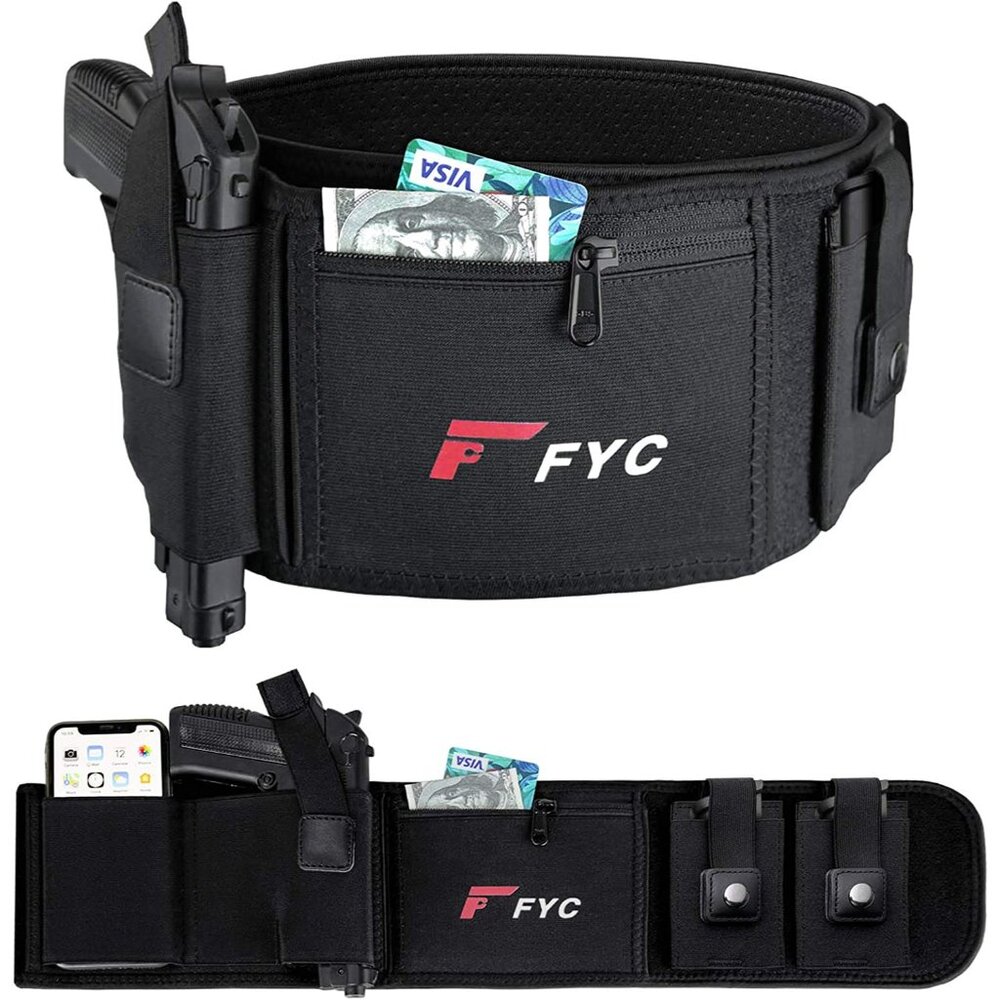 Belly Band Holster for Concealed Carry-Holster for Women or Men (Black) - Picture 2 of 9